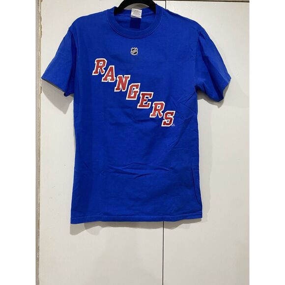 NHL Reebok T-shirt Small New York Rangers #30 Henrick Lundqvist Blue Sports - Picture 1 of 6